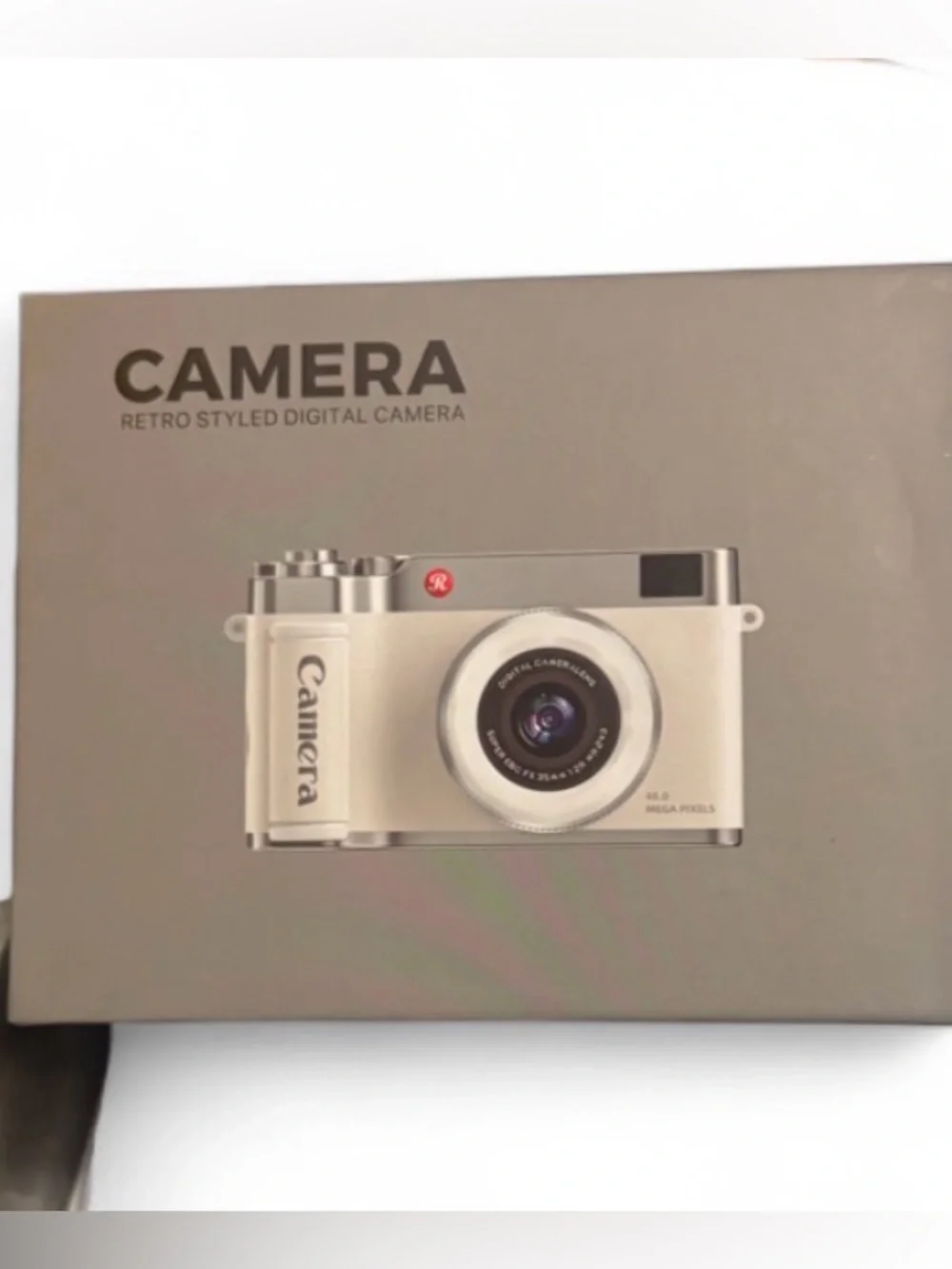 Unknown Brand Cream Retro Styled Digital Camera